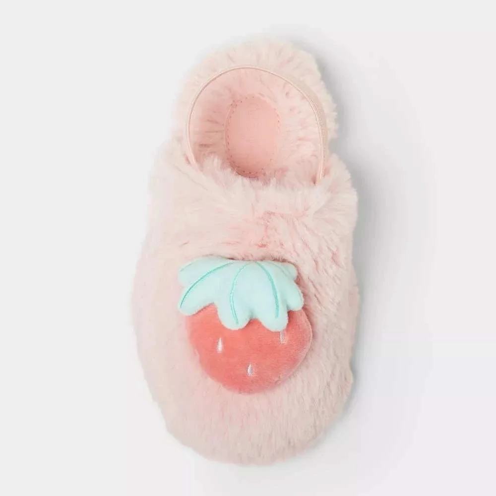 Toddler Slippers by Cat & Jack Nova Scuff Pink Size 5T-6T New With Tags